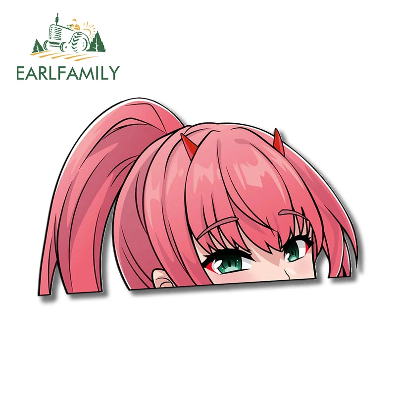 EARLFAMILY 13 см x 8 2 для Zero Two Peeker автомобильные наклейки багажник окна ноутбук наклейка