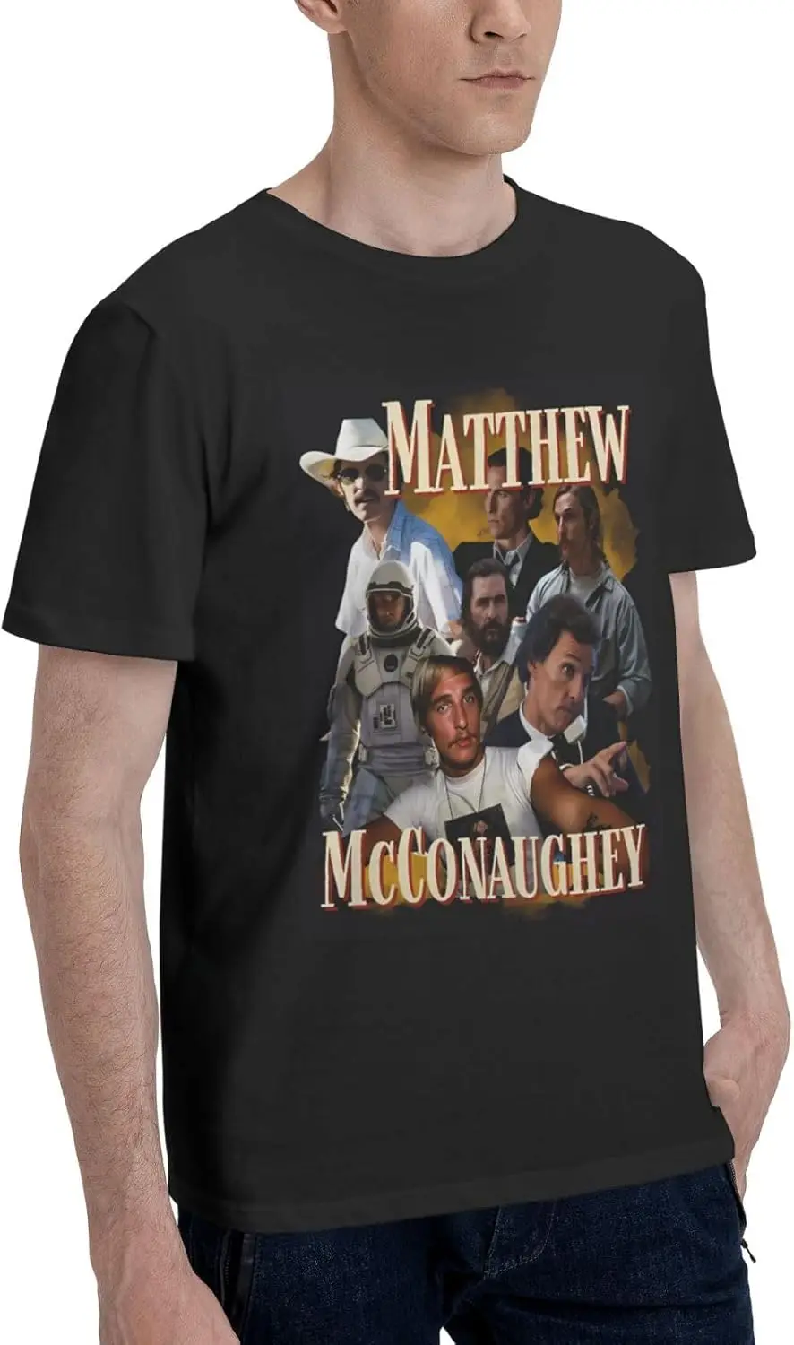 Футболка Matthew McConaughey мужская летняя футболка с коротким рукавом повседневная