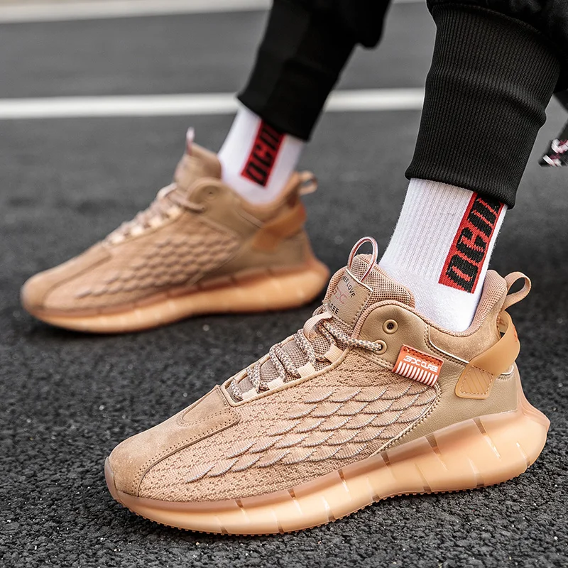 Мужские кроссовки для бега дышащие Нескользящие амортизирующие Уличная