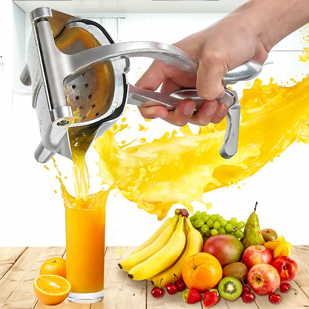 

New Manual Juicer Aluminum Alloy Hand Lemon Lime Juice Press Squeezer Ergonomic Easy Clean Fruit Extractor for Home Kitchen