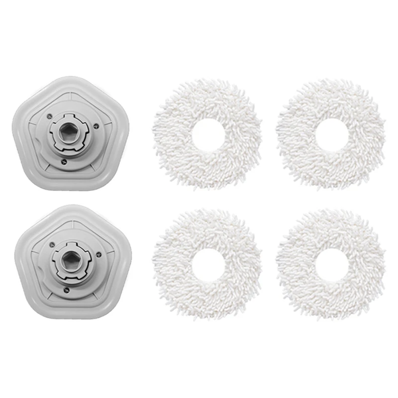 

6Pcs Upgraded Mop Cloth & Bracket For Dreame Bot W10/W10 Pro Vacuum Cleaner Replacement Mop Pad Spare Parts