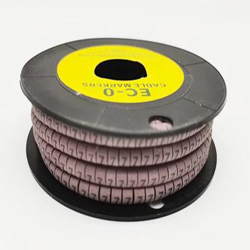 

Один рулон от 0 до 9, номер 0,75 мм²-6 мм², Цветовая спиральная обмотка, 18AWG-12 AWG Маркер кабельной проводки
