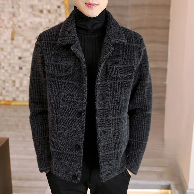 

Mens Jackets Men Wool Trench Coat Jacket Outwear Casual Slim Fit Thicker Jackets High Quality Steetwear Windbreaker B193