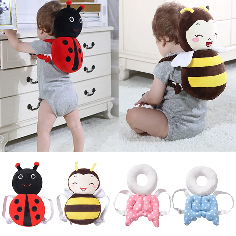 

2022 Baby Head Protection Pad Toddler Headrest Pillow Baby Neck Cute Wings Nursing Drop Resistance Cushion Baby Protect Cushion