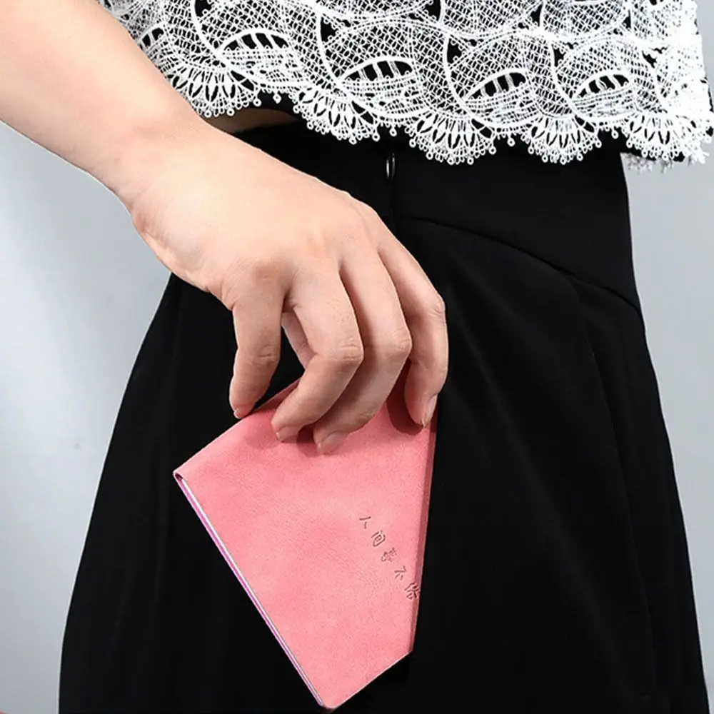 

Утолщенный карманный блокнот для записей, 1 шт., портативный квадратный мини-блокнот, простой стиль, для школы и офиса