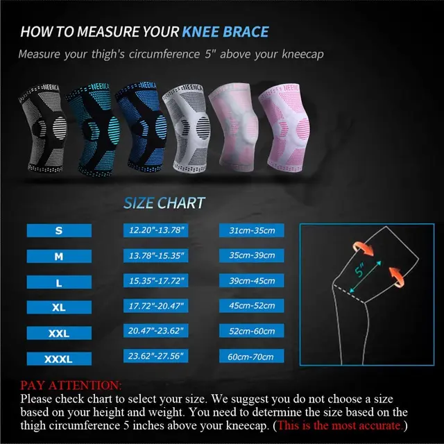 NEENCA Copper Knee Brace Knee Support with Patella Gel Pad &Side Stabilizers for Knee Pain Sport Arthritis ACL Joint Pain Relief 5