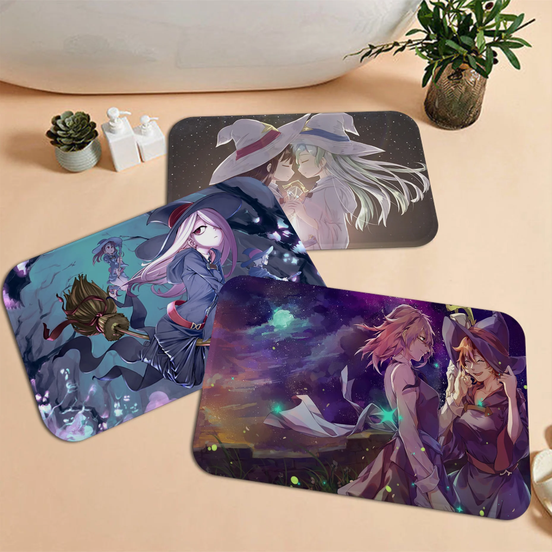 

Little Witch Academia Kitchen Mat Kids Room Bedroom Decoration Balcony Anti-Slip Doormat Living Room Doormat Area Rug