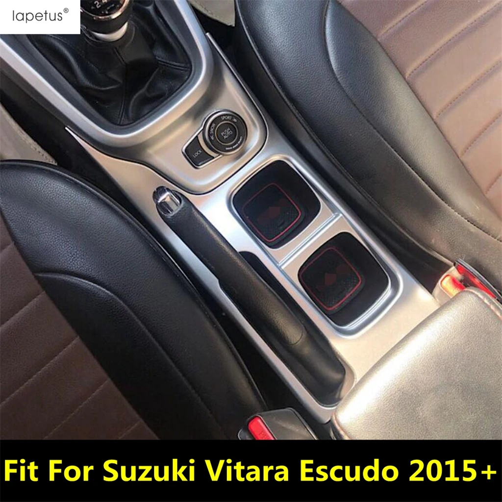 

Central Control Gearbox Shift Stall Water Cup Holder Panel Cover Trim Accessories Interior For Suzuki Vitara Escudo 2015 - 2021
