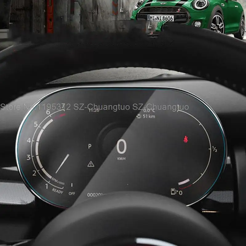 

Защитная пленка из закаленного стекла для MINI Cooper 2021-2022, салон автомобиля, мембранная приборная панель, аксессуары для ЖК-экрана