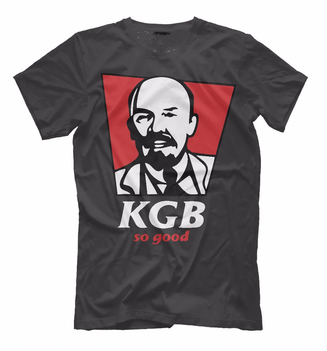 Забавная коллекция KGB So Good Anti Brand футболка с изображением Ленина. Летняя Хлопковая