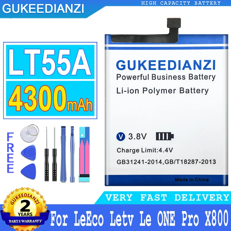 

Bateria 4300mAh High Capacity Battery LT55A For LeEco Letv Le Phone ONE Pro X800 High Quality Battery