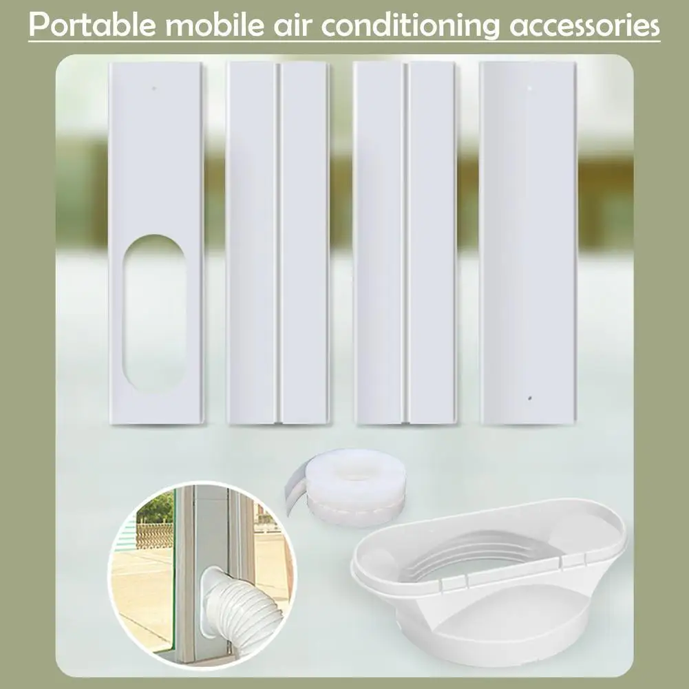 

Portable Air Conditioner Window Adapter Kit Exhaust Air Hose Seal Window Connector Conditioning Mobile Accessories Y6E9
