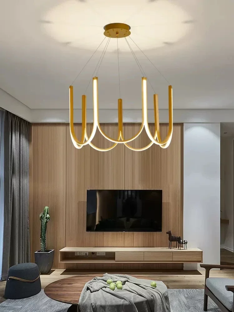 Современная люстра скандинавский минимализм подвесной светильник светодиодный