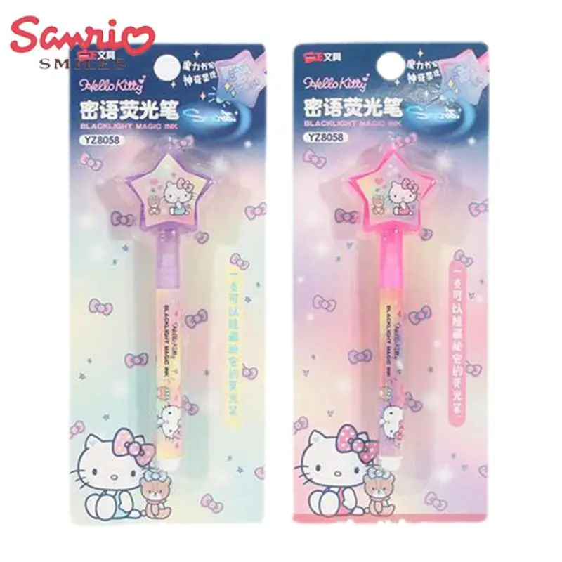 

Anime Sanrio Transparent Highlighter Kawaii Hello Kitty Kuromi Cinnamoroll Cute Children's Cartoon Invisible Marker Magic Pen