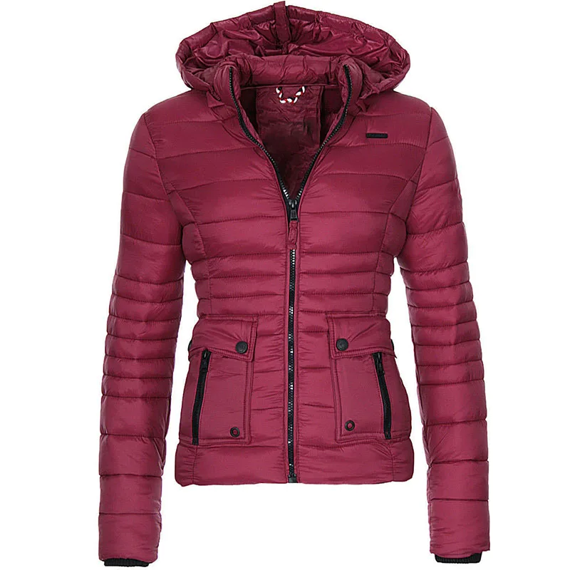 2023 Brand Winter Coat Women Warm Puffer Jacket Fashion Parka Casual Slim Fit Hooded Overcoat Outwear Women Parka Jackets