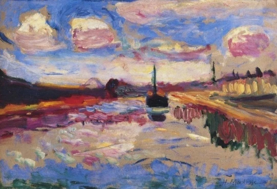 

100% handmade Oil Painting reproduction on linen canvas,Canal Du midi 1899 by henri matisse,Free Shipping