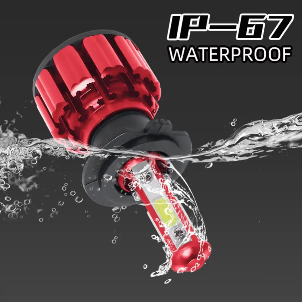 

Automobile Fog Light Led High Luminous Easy Installation Durable Plug And Play Car Accessories Car Led Headlight 8000lm 6500k