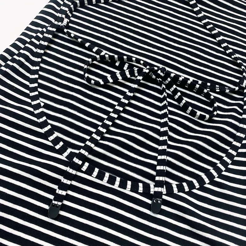 Новинка лета 2023 женский слитный купальник в полоску с открытой спиной