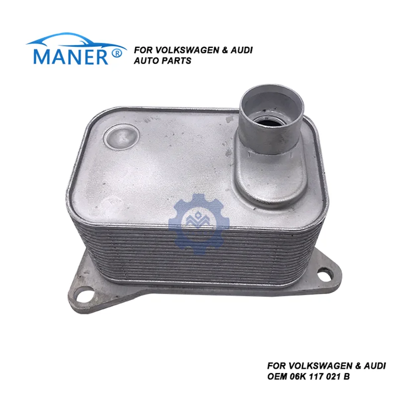 

MANERI 06K117021B Aluminum Transmission Engine Oil Cooler For Audi B9 C7 2011-2016 06K117021G 06K117021K