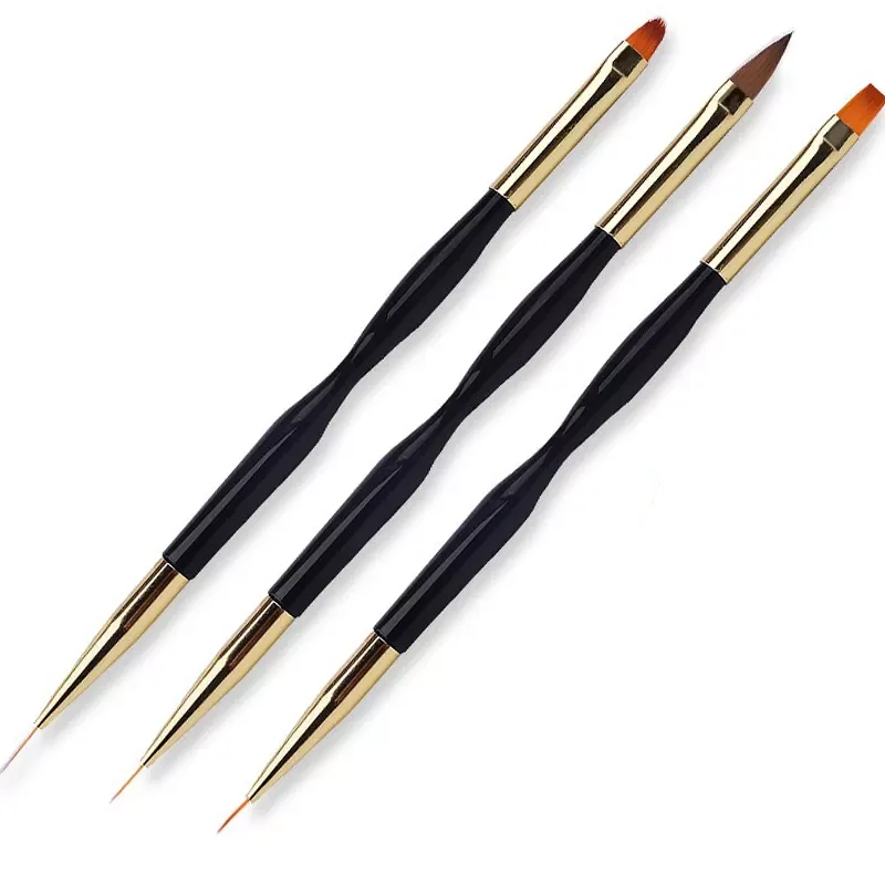 

2022NEW Acrylic French Stripe Nail Art Liner Brush Set 3D Tips Manicuring Ultra-thin Line Drawing Pen UV Gel Brushes Painting To