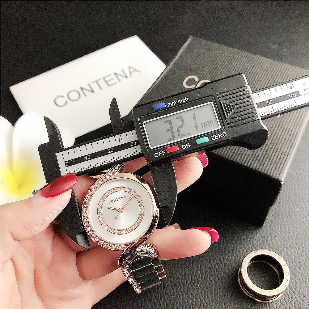 New women's wristwatch new fashion clothing watch Women's Crystal Diamond watch stainless steel Silver clock Montre Femme2023