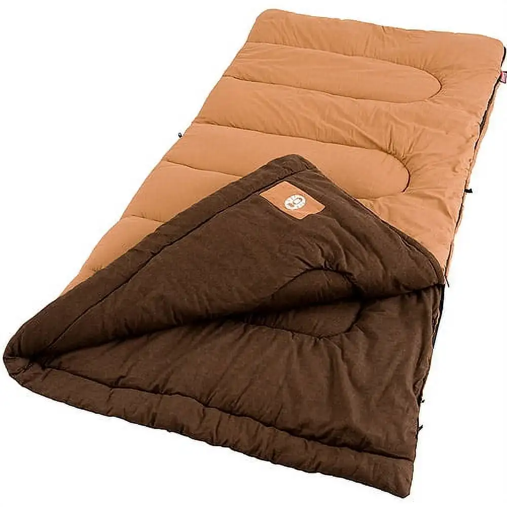 

Coleman Dunnock 20-Degree Cold Weather Rectangular Big and Tall Sleeping Bag, Tan, 39"x81"