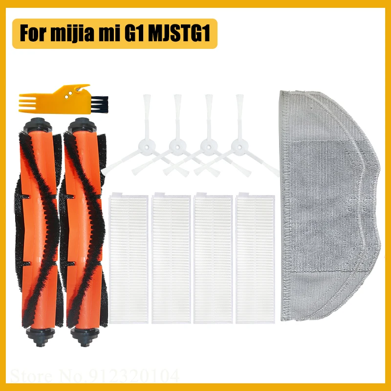 

For Xiaomi Robot Vacuum Mop Essential Mijia G1 MJSTG1 Robotic Cleaner Main Roller Side Brush Cover Hepa Filter Rags Spare Parts