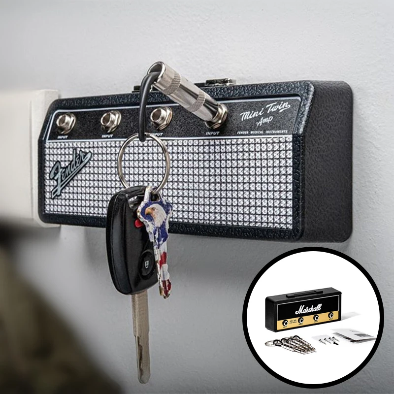 

Держатель для ключей Fender Marshrll, музыкальный держатель для ключей, брелок «стена», винтажный усилитель, украшение для дома, подарок