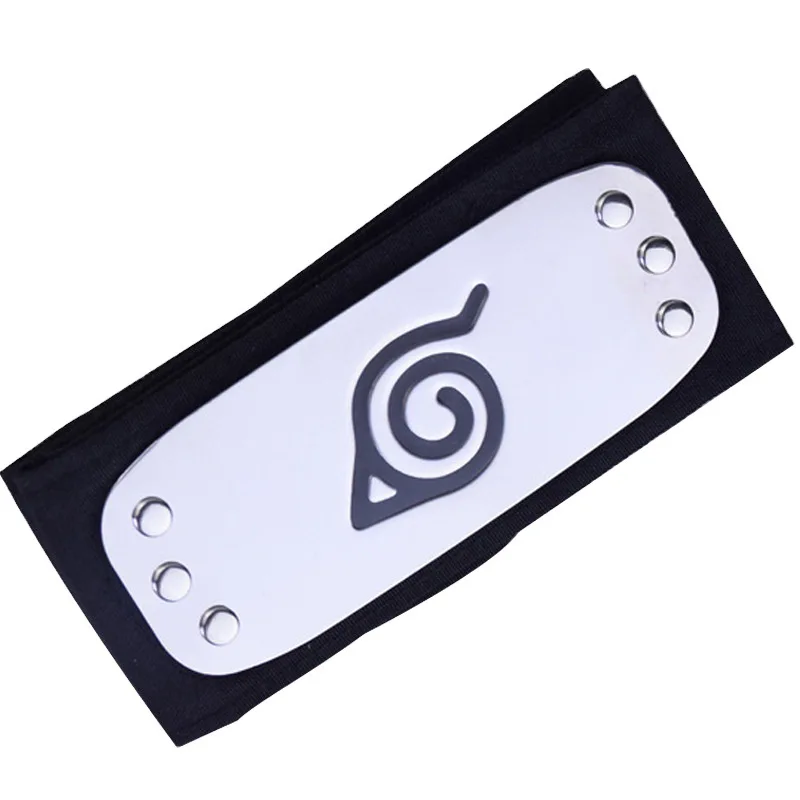 

Naruto Anime Peripheral Cosplay Headband Guard Forehead Konoha Logo Naruto Guard Forehead Band Scarf Turbans for Women