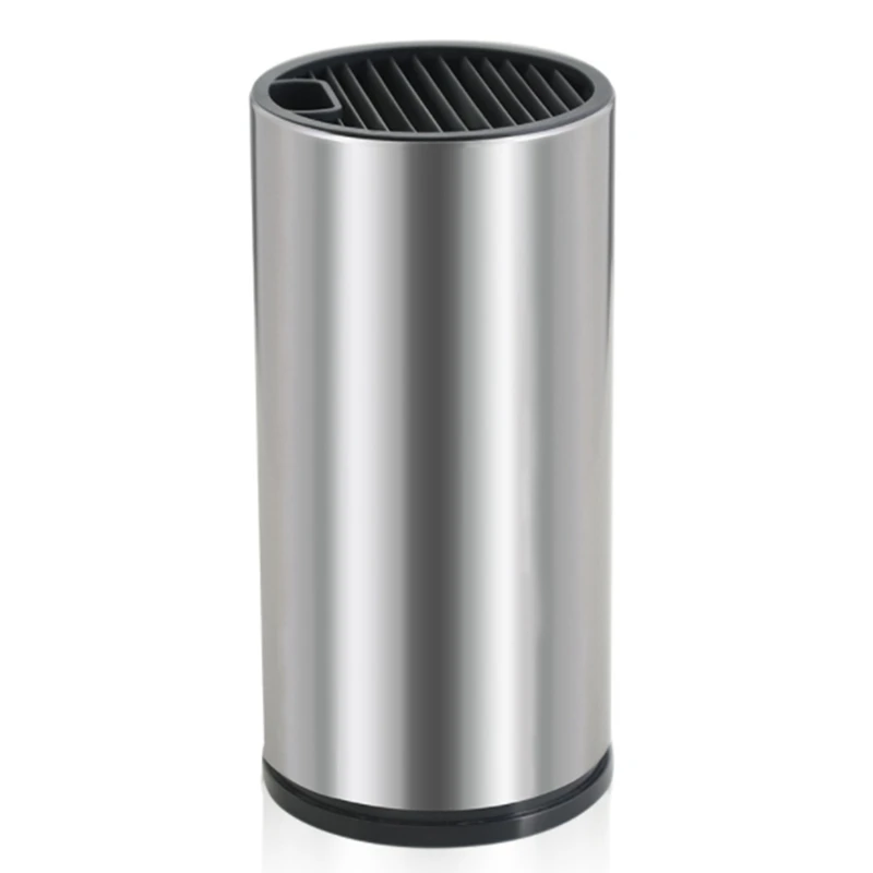 

Подставка для ножей из нержавеющей стали, круглый держатель для ножей шеф-повара, кухонный инструмент для хранения дамасских ножей