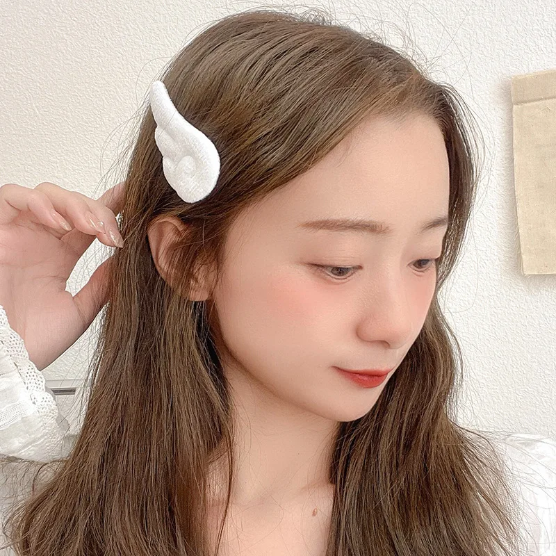 2 шт./компл. набор заколок для волос девочек милые крылья ангела обрезные головные