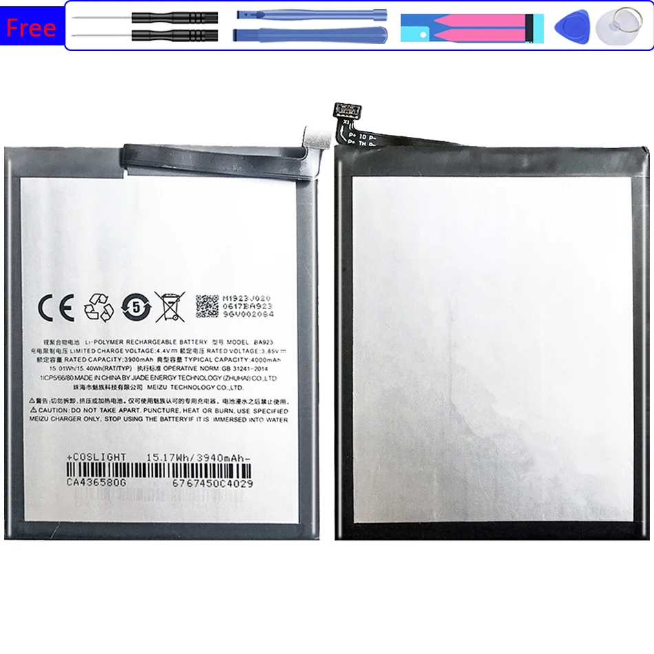 

BA923 BA 923 Battery 4000mAh For Meizu Note 9 Note9 M9 Mobile Phone Bateria