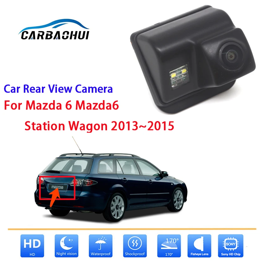 

Автомобильная камера заднего вида для Mazda 6 Mazda6 универсал 2013 2014 2015 Full HD CCD камера ночного видения Высококачественная RCA