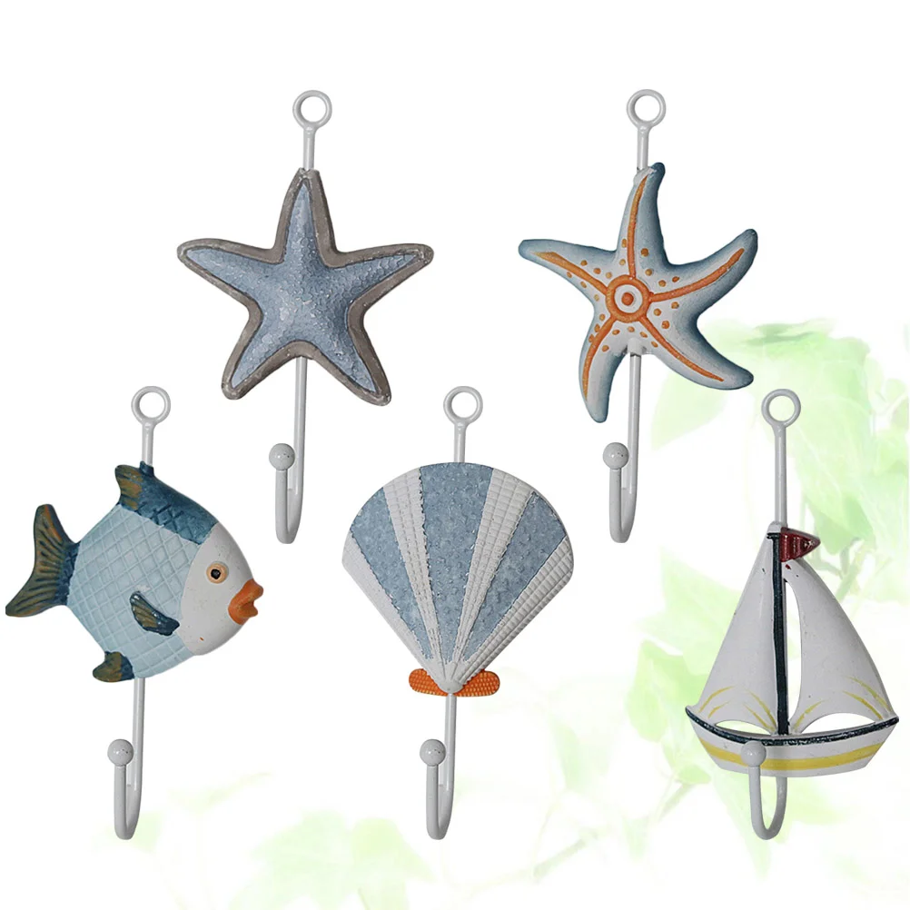 

Wall Hanger Hook Hooks Key Nautical Beach Hanging Towel Holder Coat Hangers Farmhouse Ocean Seaside Coastal Decorative Adhesive