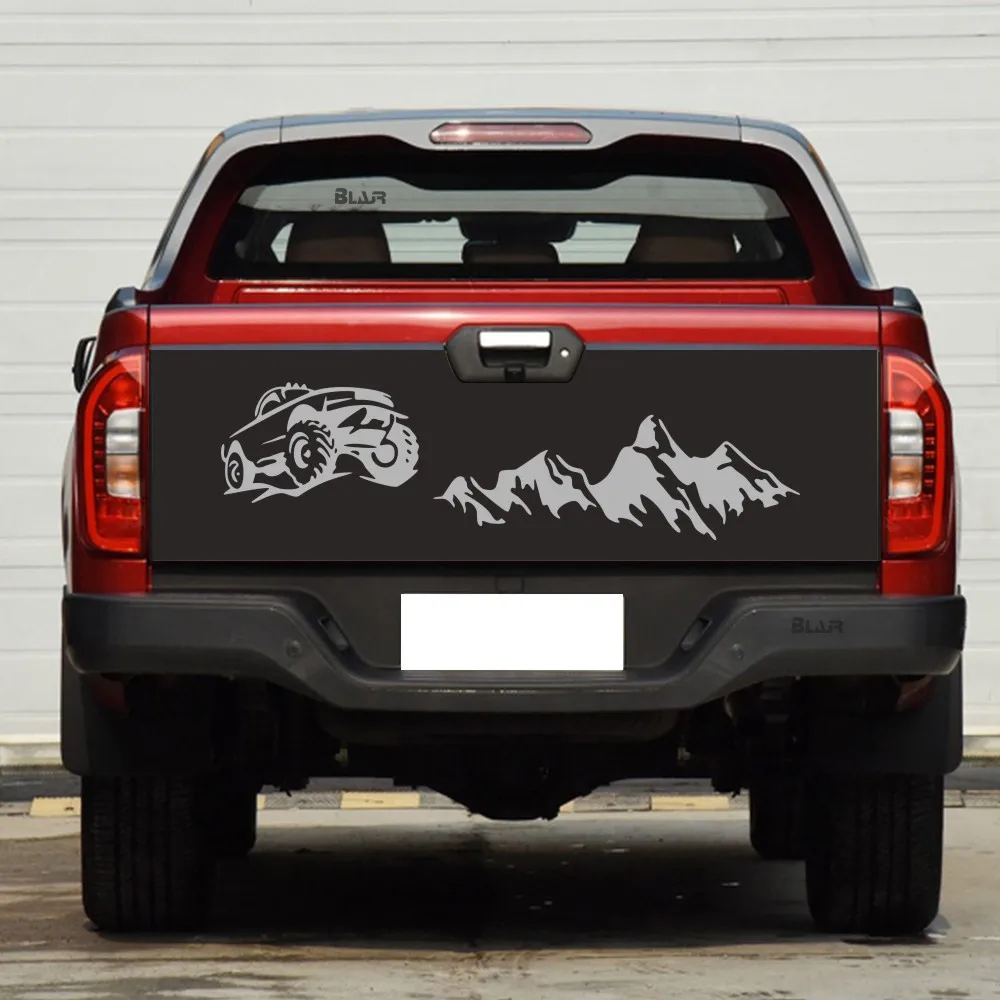 Наклейка на задний токарный станок для пикапа Mountain Adventurer Ford F150 Ranger Dodge Ram Tundra Hilux GWM