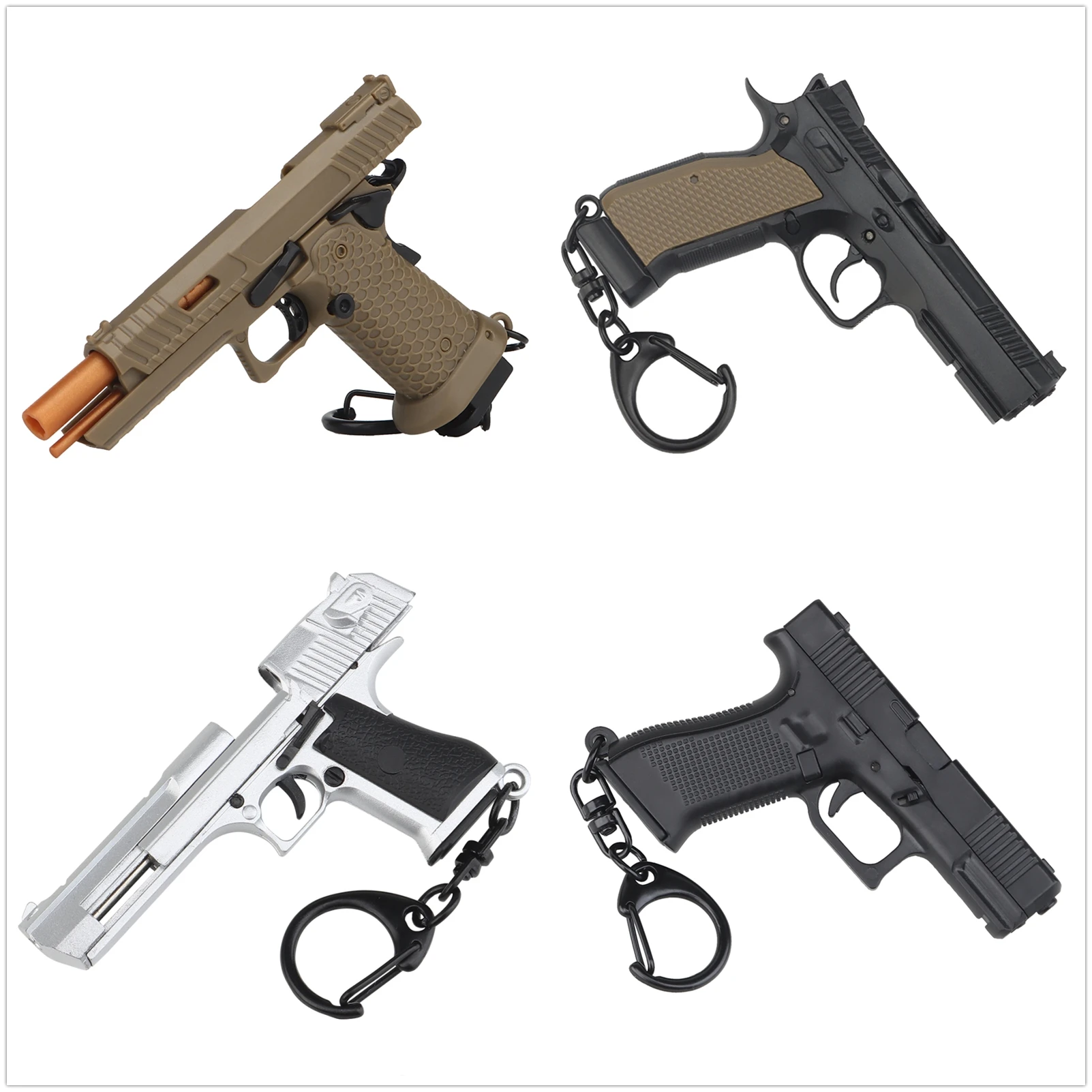 Outdoor Tactical Keychain Mini G45 / 92G Deagle/ TTA Combat 1:4 Model Multi-color |