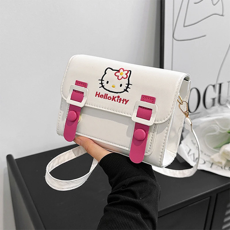 Квадратная сумка Sanrio Pu сумки на плечо в стиле аниме кавайная сумка-мессенджер