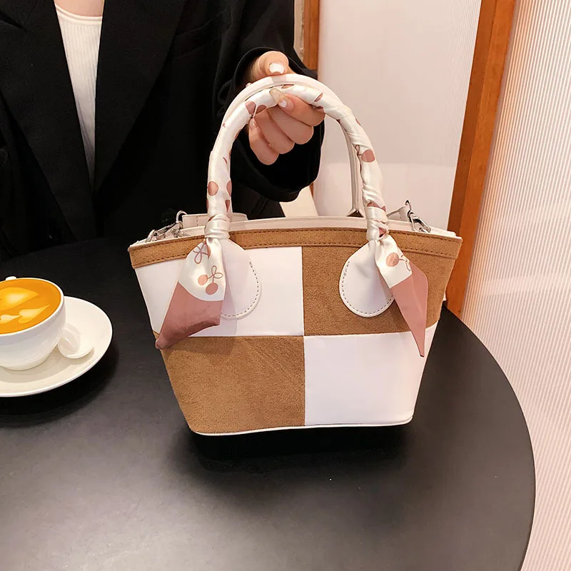 

8206 овощная Сумка-корзинка для женщин, Осень-зима 2022, новая Ретро сумка-мешок в стиле миниатюра, сумка-мессенджер Ins