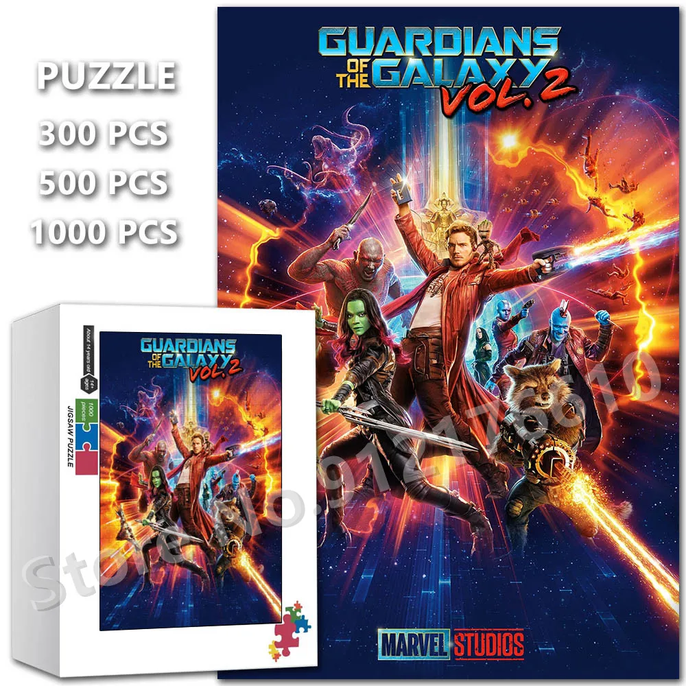 

Guardians of The Galaxy Puzzle for Adult 300/500/1000 Pieces Marvel Superhero Assembled Jigsaw Puzzle Educational Toys Gifts