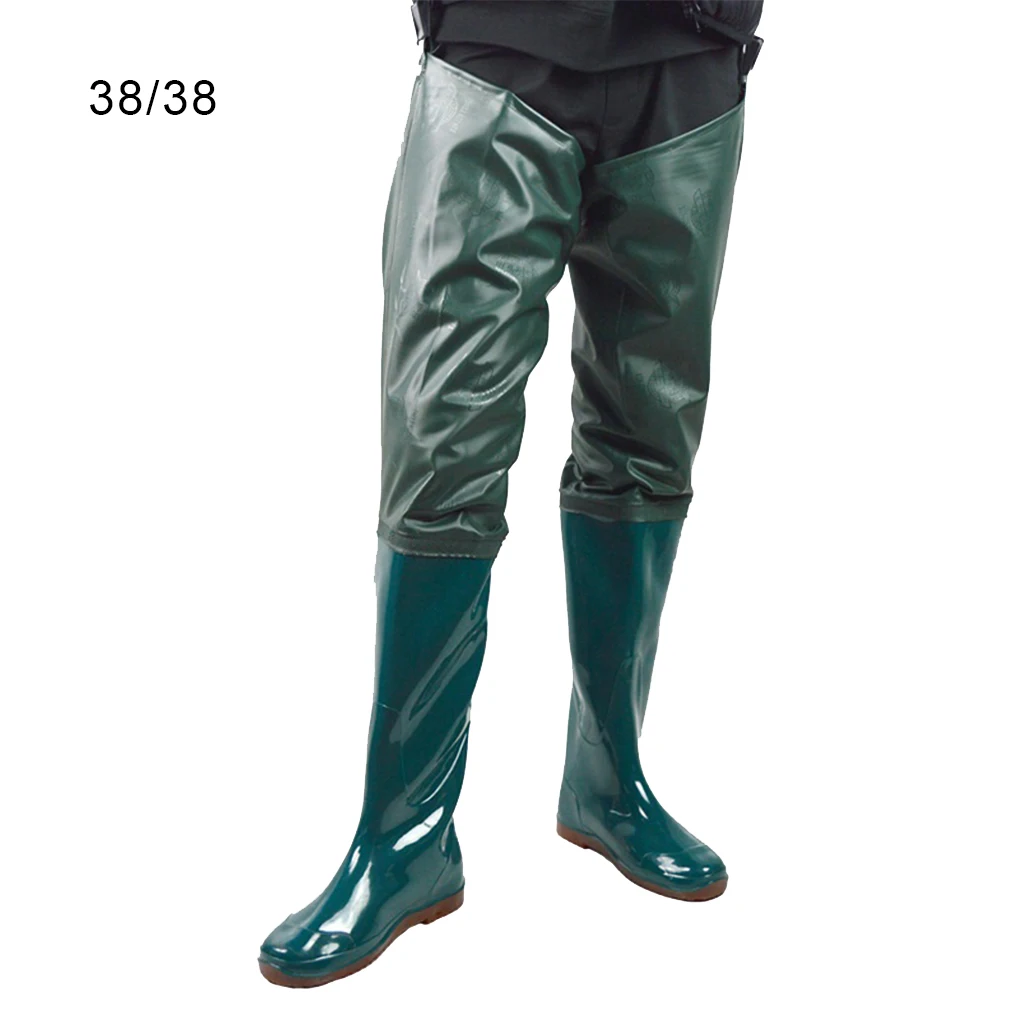 

Fishing Trousers Wear-resistant Waist Length Trouser Lower Field Fish Shoes Waterproof Shoe Wading Pant Lace-Up Overalls 40