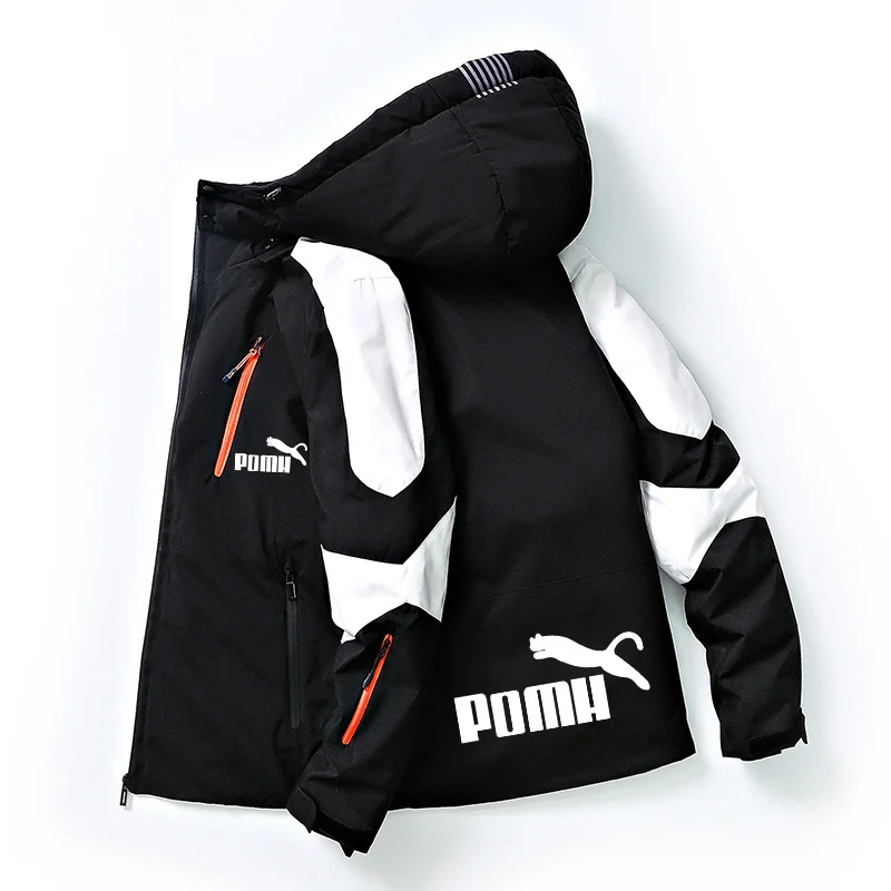 

Fashion Jacket Men Winter Warm Puffer Clothing s Coat Black Down Thicken Casual Veste Homme Zm714