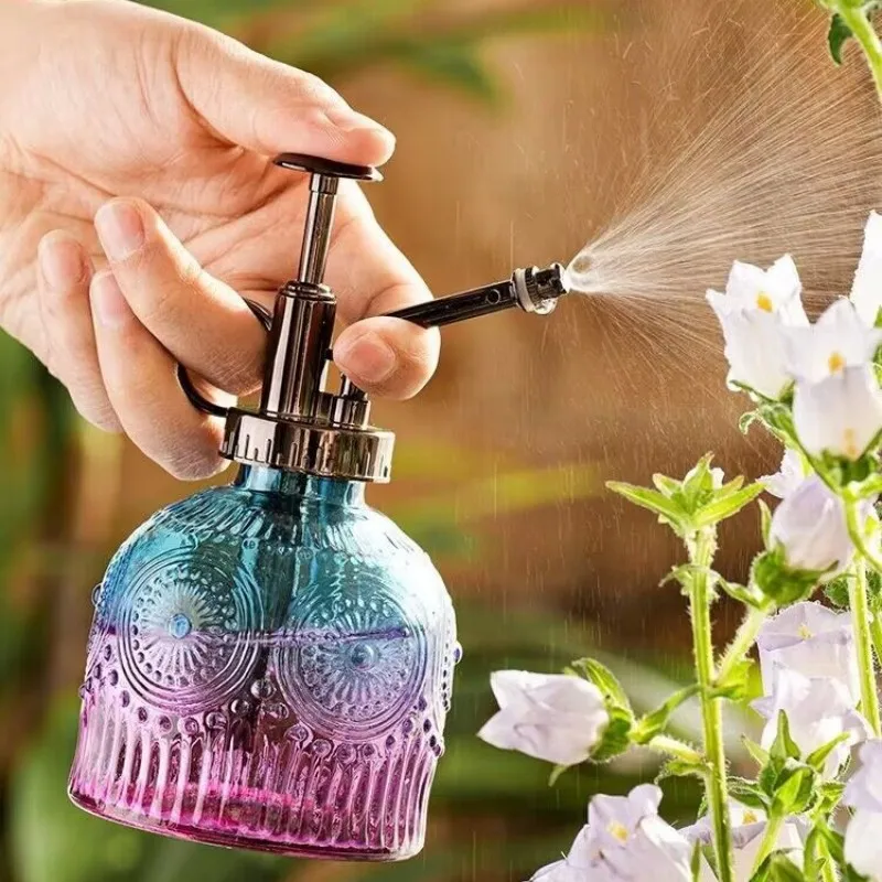 

Stained Glass Watering Jar Small Spray Kettle Home Gardening Watering Sprinkler Kettle Plant Spray Jar Gardening Decoration