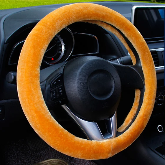 

Protecting Belt Handle Cover Automobile Steering Wheel Cover Soft Natural Apply To 37-38cm Diameter Car Handle Cover