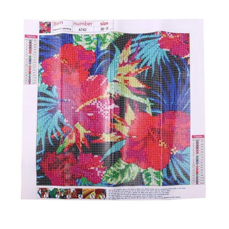 

5D Diy Diamond Painting Flower Picture Of Rhinestones Full Square Art Diamond Embroidery Flowers Cross Stitch Wall