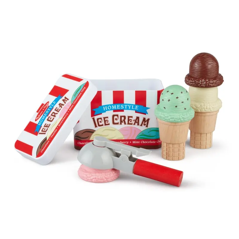 

Stack Ice Cream Cone Pretend Play Set, Multicolor - FSC-Certified Materials Anime accessories Ornaments Cabochons flatbacks Tie