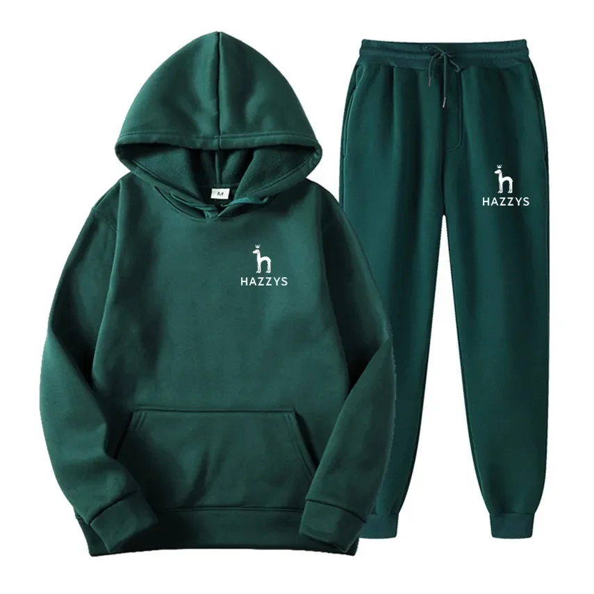 

Men Tracksuit Hoodies Sweatshirt+Sweatpants Suit Spring and Autumn Sportswear Sets Patchwork Men's Pullover Set