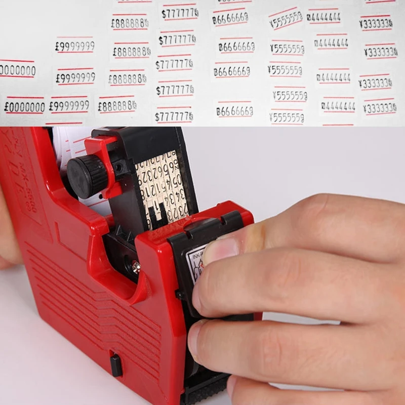 MX-5500 Handheld Price Labeller 8 Digits Single Row Tag Marker Machine for Store |