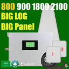 Четырехдиапазонный усилитель 80dB с высоким коэффициентом усиления, репитер, усилитель LTE 800 900 1800 2100 МГц, для Саудовской Аравии, Mobily STC Zain Europe B20 b8 b3 b1