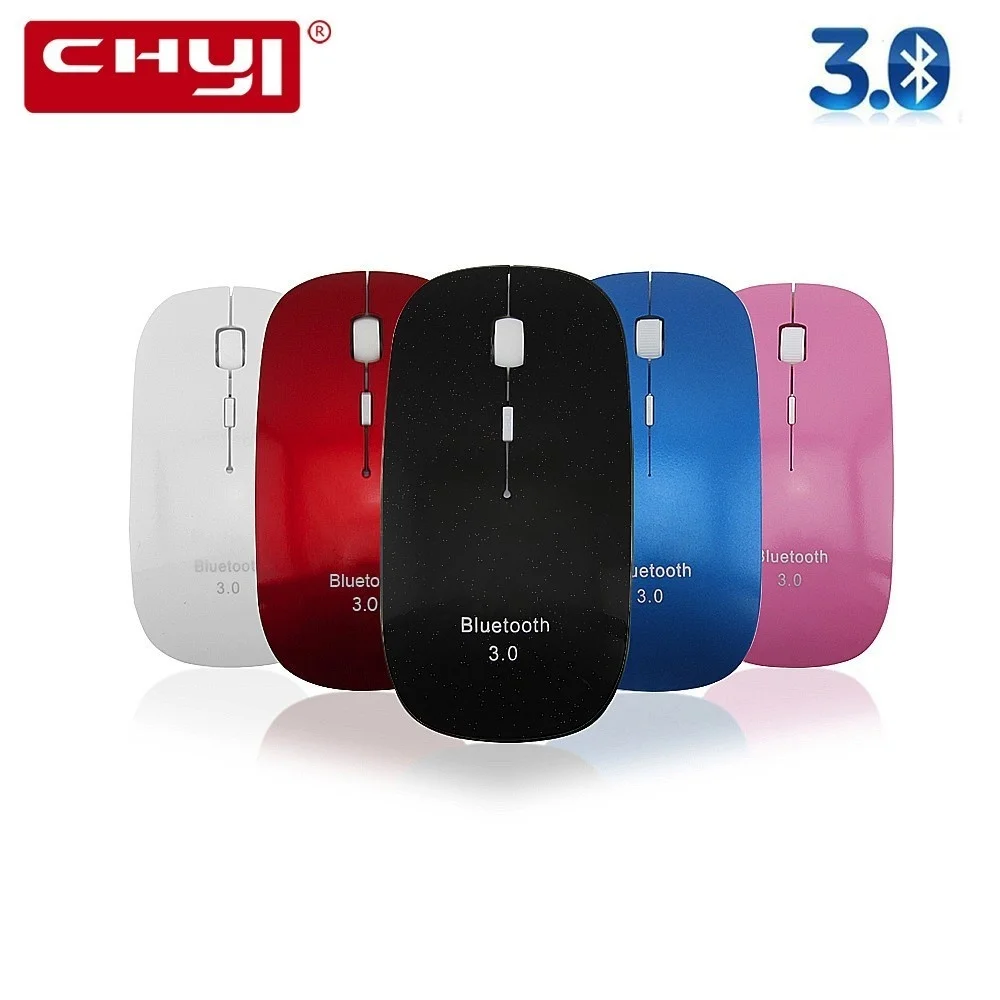 

CHYI Bluetooth 3.0 Mouse Ergonomic Ultra-thin Wireless Mause 1600DPI Optical Computer Gaming Mice For Laptop Deaktop PC Gamer