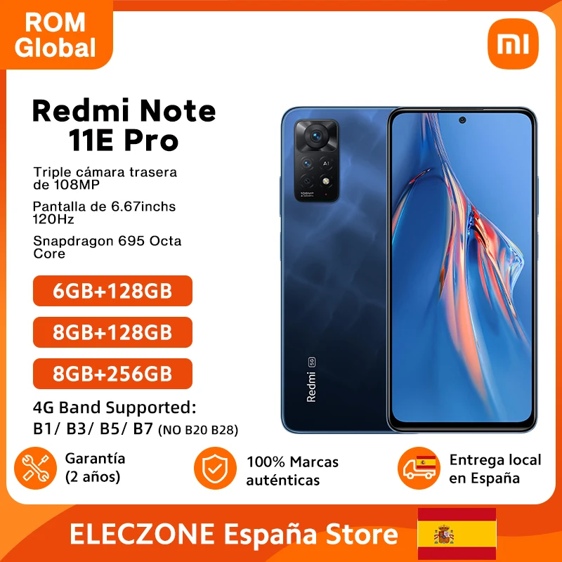 Global Rom Xiaomi Redmi Note 11E Pro 5G Smartphone Note 11 E Pro 108Mp Fotocamera Posteriore Snapdragon 695 67W Caricabatterie 5000Mah Batteria
